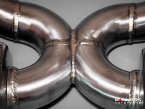 Jaguar F-TYPE Performance Exhaust System - MADNESS - 5.0L V8 - Dual Side Exit - Vacuum Valve Design - Black Chrome Exhaust Tips Jaguar F-TYPE Performance Exhaust System - MADNESS - 5.0L V8 - Dual Side Exit - Vacuum Valve Design - Black Chrome Exhaust Tips